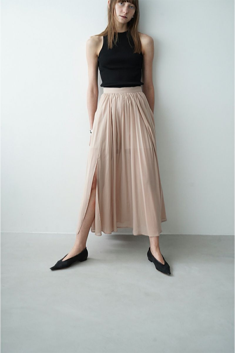 CLANE(クラネ)SHEER SLIT SKIRT シアースリットスカート 14109-6172 -3