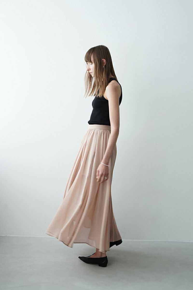 CLANE(クラネ)SHEER SLIT SKIRT シアースリットスカート 14109-6172 -5