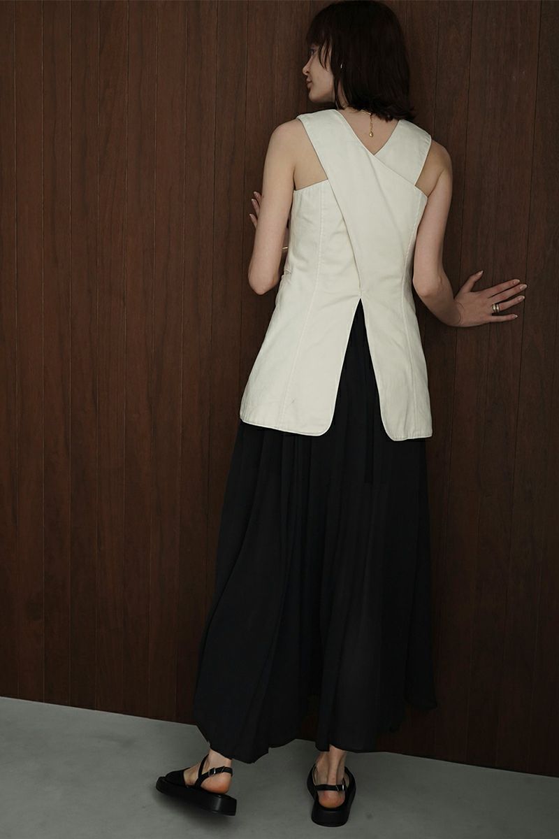 CLANE(クラネ)SHEER SLIT SKIRT シアースリットスカート 14109-6172 -9