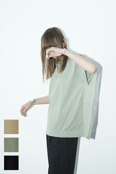 CLANE(クラネ)SHEER SQUARE KNIT TOPS シアースクエアニットトップス 14106-2242
