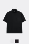 SOFTHYPHEN(ソフトハイフン)SHOULDER PLEATS HIGH NECK BIG TEE ショルダープリーツハイネックビッグTシャツ MGMCT241506
