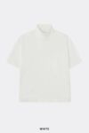 SOFTHYPHEN(ソフトハイフン)SHOULDER PLEATS HIGH NECK BIG TEE ショルダープリーツハイネックビッグTシャツ MGMCT241506 -1