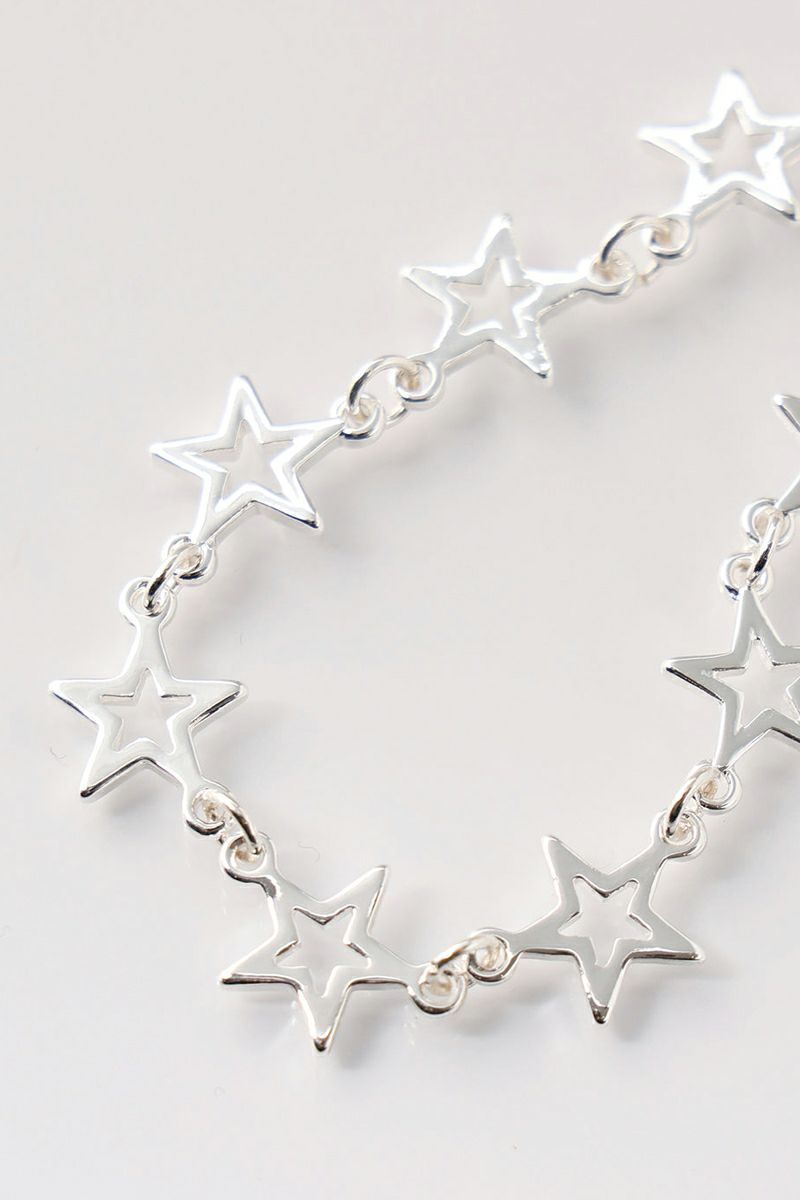 JieDa(ジエダ)SMALL OPEN STAR BRACELET スモールオープンスターブレスレット Jie-24S-GD05 -1