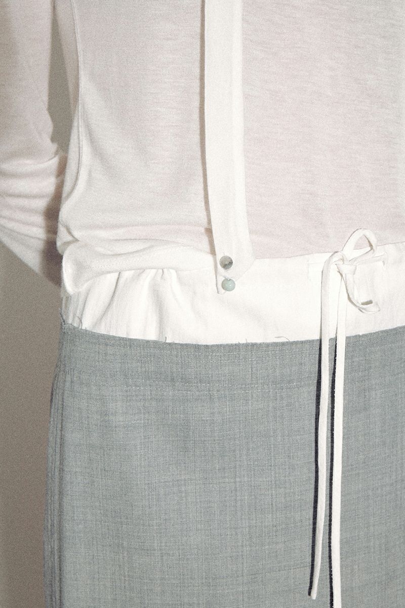 VERSO(ヴェルソ)Scarf Long Sleeve Jersey Top スカーフ長袖ジャージートップ VRS24SSTOP001 -6