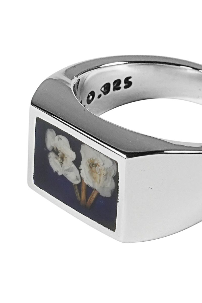 XOLO(ショロ)Signet Ring with Blue Flower シグネットリング ブルーフラワー XOR040 -2