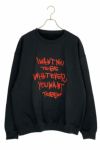 SYU.HOMME FEMM(シュウ オム フェム)Souvenir Sweat Shirts I WANT YOU TO BE WHATEVER YOU WANT TO BE スーヴェニアスウェットシャツ PF21AW-03 -1