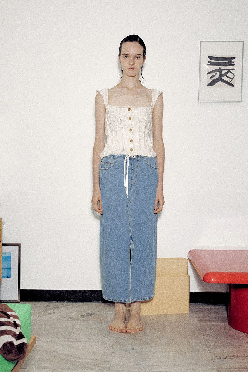 VERSO(ヴェルソ)Square Neck Knit スクエアネックニット VRS24SSKT008 -1