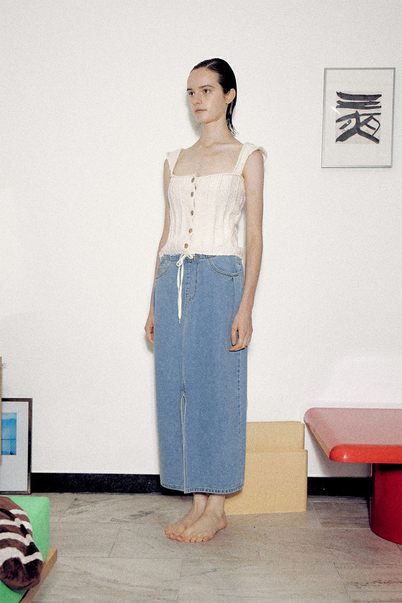 VERSO(ヴェルソ)Square Neck Knit スクエアネックニット VRS24SSKT008 -2