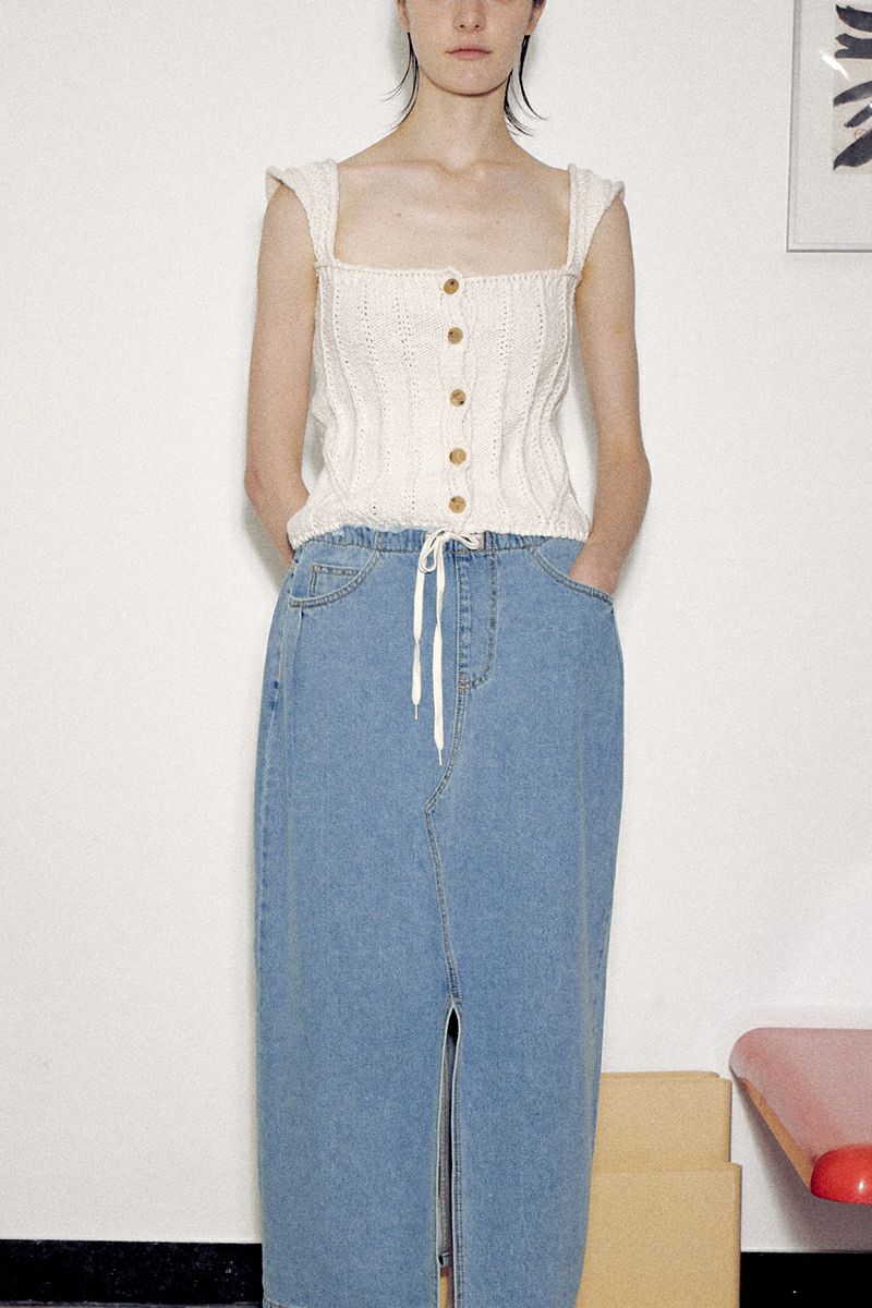 VERSO(ヴェルソ)Square Neck Knit スクエアネックニット VRS24SSKT008 -4