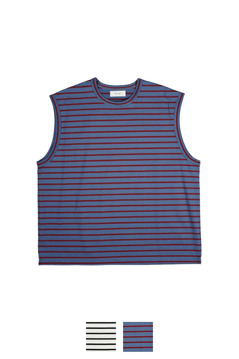 WELLDER(ウェルダー)Stripe No Sleeve ストライプノースリーブ WM24ST03