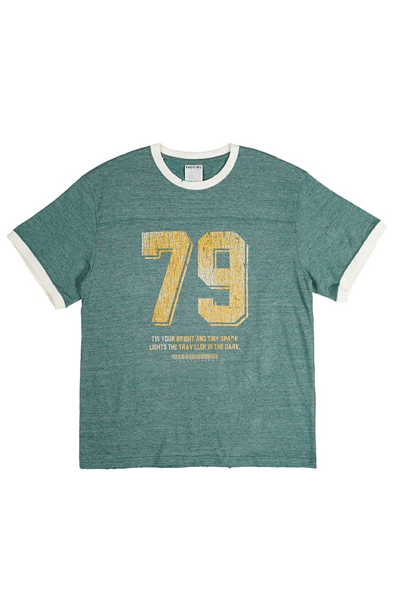 FACCIES(ファッチーズ)TOP MELANGE NUMBERRING TEE トップメランジナンバリングTシャツ F24S02004 -1