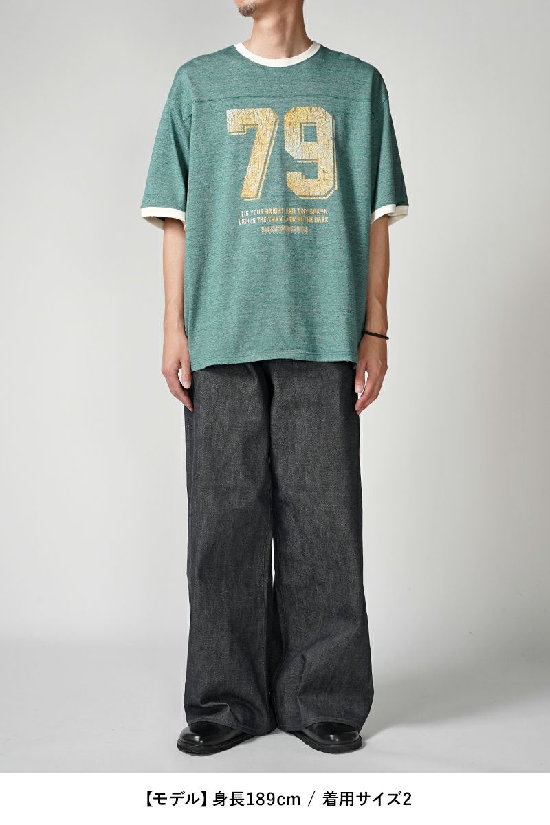FACCIES(ファッチーズ)TOP MELANGE NUMBERRING TEE トップメランジナンバリングTシャツ F24S02004 -11