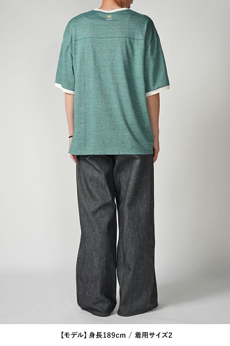 FACCIES(ファッチーズ)TOP MELANGE NUMBERRING TEE トップメランジナンバリングTシャツ F24S02004 -12