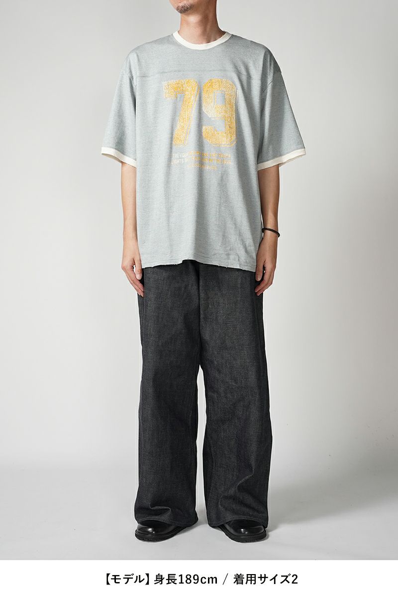 FACCIES(ファッチーズ)TOP MELANGE NUMBERRING TEE トップメランジナンバリングTシャツ F24S02004 -13