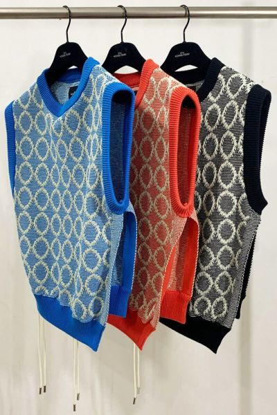 SYU.HOMME FEMM(シュウ オム フェム)Tambourine Knit Vest H21SS-09