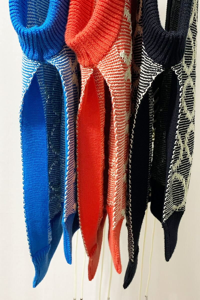 SYU.HOMME FEMM(シュウ オム フェム)Tambourine Knit Vest H21SS-09 -3