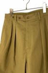 ULTERIOR(アルテリア)ULTERIOR(アルテリア) BIZEN No.1 TWILL TUCKED MILITARY PANTS 備前ナンバーワンツイルタックミリタリーパンツ ULPT12-20C27U -3