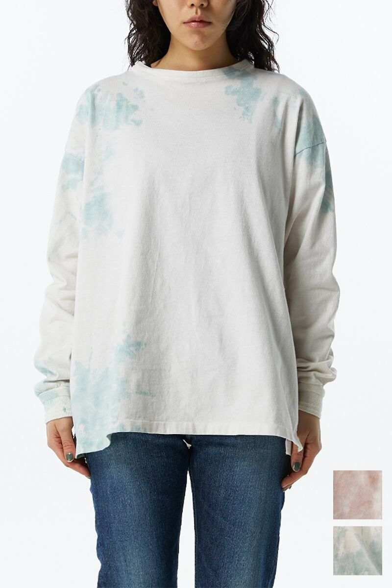 KURO(クロ)UNEVEN USED DYED L/S TEE アニヴェンユーズド染め長袖Tシャツ 963338
