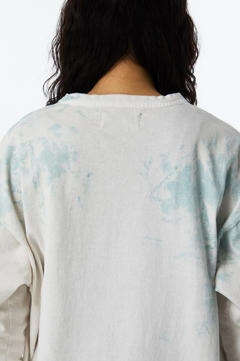 KURO(クロ)UNEVEN USED DYED L/S TEE アニヴェンユーズド染め長袖Tシャツ 963338 -9