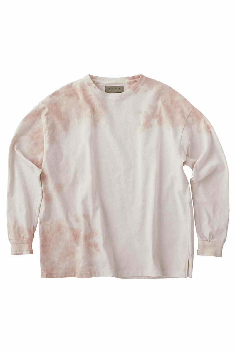 KURO(クロ)UNEVEN USED DYED L/S TEE アニヴェンユーズド染め長袖Tシャツ 963338 -10
