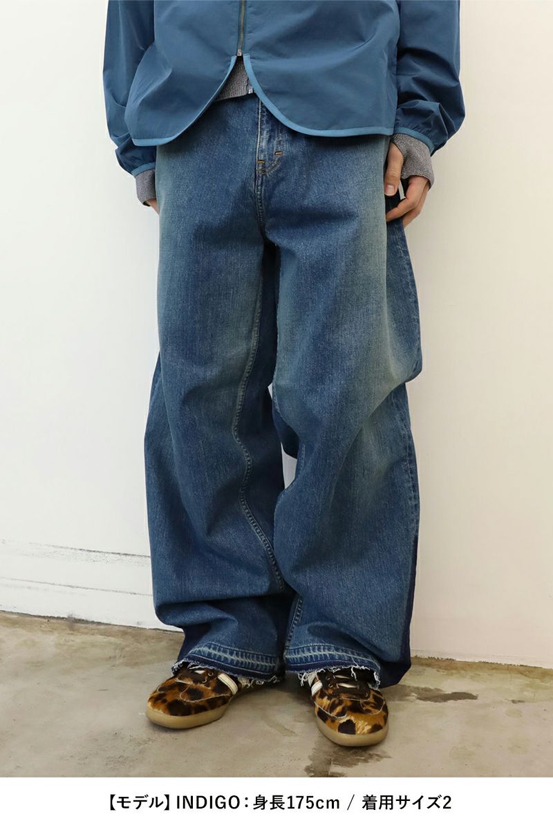 JieDa(ジエダ)USED BAGGY DENIM ユーズドバギーデニム Jie-STD-PT22 -4