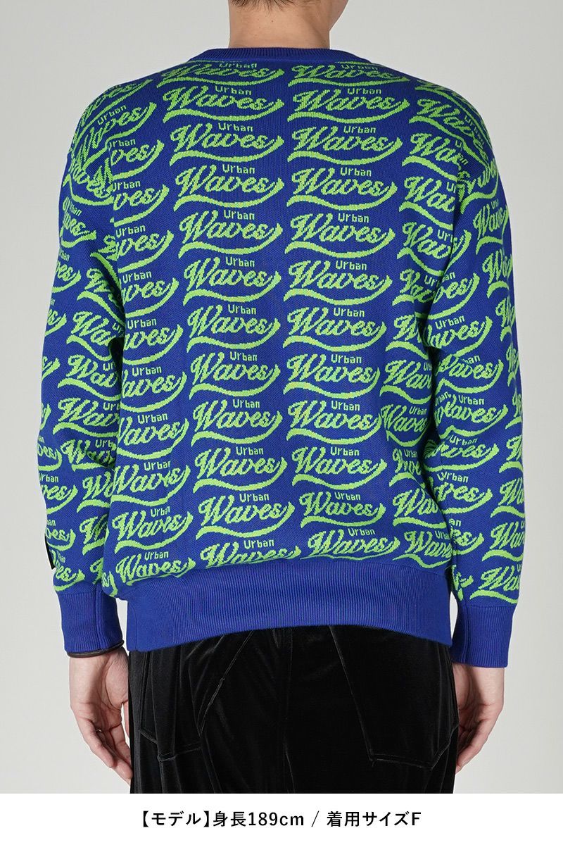 2024SS Urban Waves Sweater SKRYU着用モデル SYUMAN.(シュウマン) | グラフペーパー,フレッシュサービス