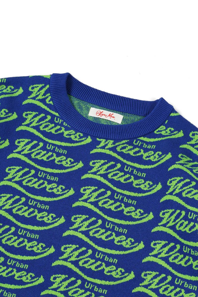 2024SS Urban Waves Sweater SKRYU着用モデル SYUMAN.(シュウマン) | グラフペーパー,フレッシュサービス