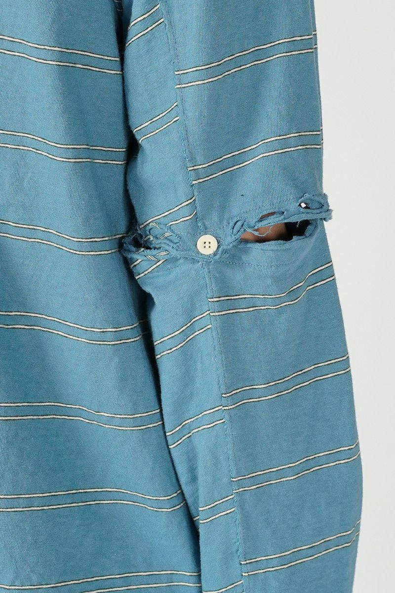 FACCIES(ファッチーズ)VINTAGE DAMAGE BD LS ヴィンテージダメージボーダー長袖カットソー F24S02003-2 -3