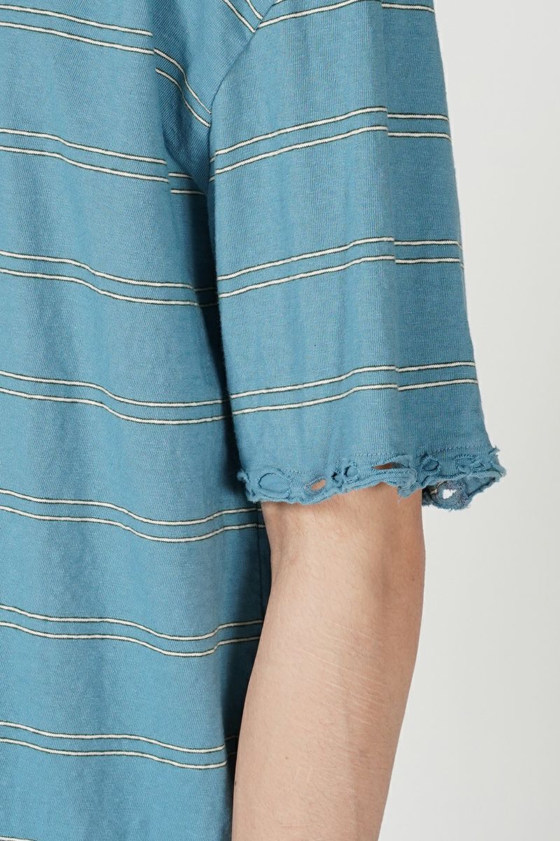 FACCIES(ファッチーズ)VINTAGE DAMAGE BD LS ヴィンテージダメージボーダー長袖カットソー F24S02003-2 -4