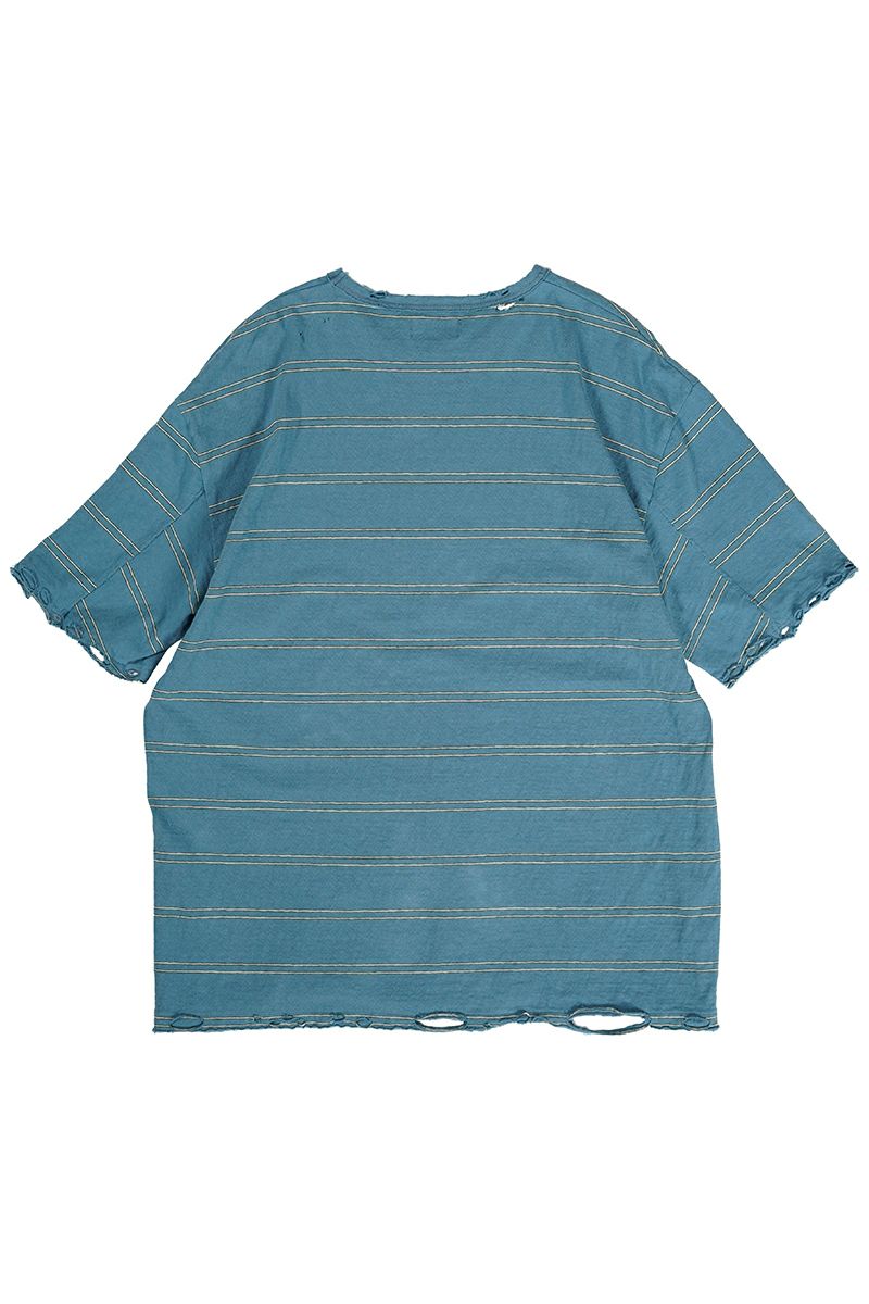 FACCIES(ファッチーズ)VINTAGE DAMAGE BD LS ヴィンテージダメージボーダー長袖カットソー F24S02003-2 -19