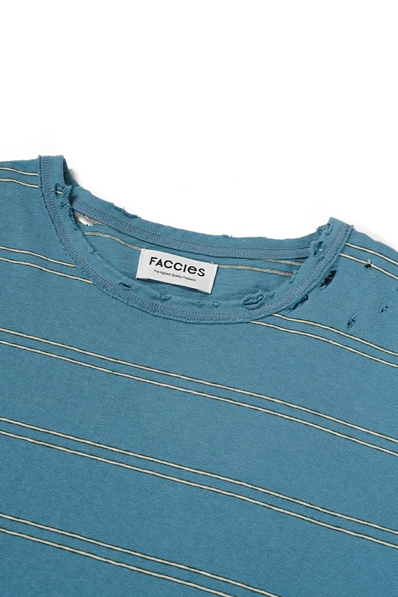FACCIES(ファッチーズ)VINTAGE DAMAGE BD LS ヴィンテージダメージボーダー長袖カットソー F24S02003-2 -20