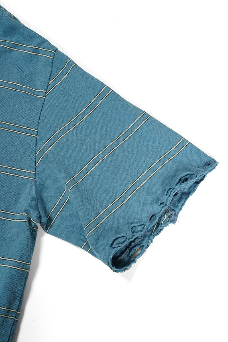 FACCIES(ファッチーズ)VINTAGE DAMAGE BD LS ヴィンテージダメージボーダー長袖カットソー F24S02003-2 -23