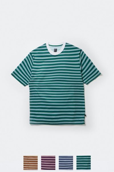 DAIWA PIER 39(ダイワピア39)W's TECH DRAWSTRING MULTI BORDER S/S TEE ウィメンズ テック ドローストリング マルチボーダー半袖Tシャツ BE-35024L