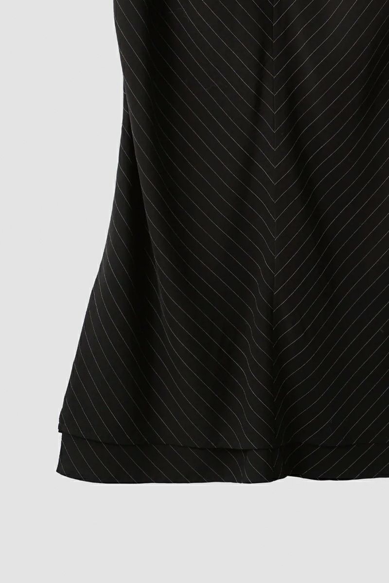 JANE SMITH(ジェーンスミス)WASHED CUPRO STRIPE LONG SKIRT ウォッシュドキュプラストライプ長袖スカート 24SSK-#306L -14