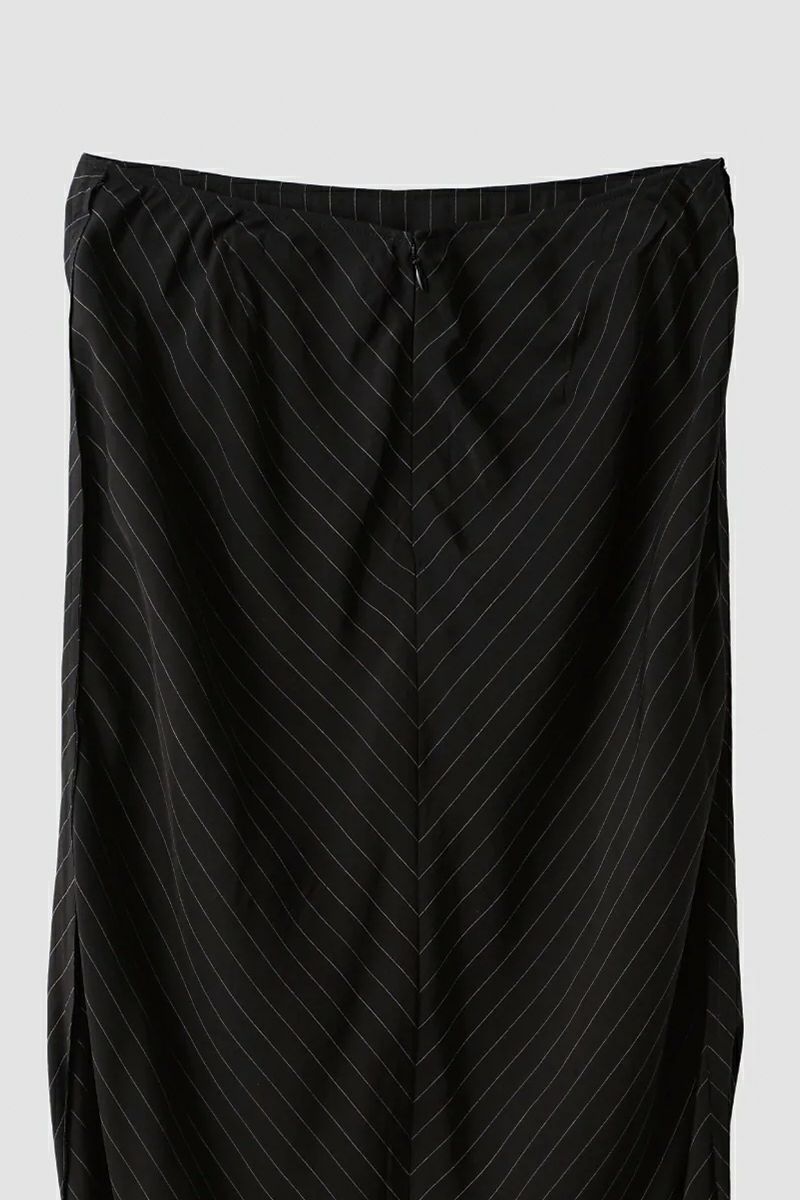 JANE SMITH(ジェーンスミス)WASHED CUPRO STRIPE LONG SKIRT ウォッシュドキュプラストライプ長袖スカート 24SSK-#306L -15
