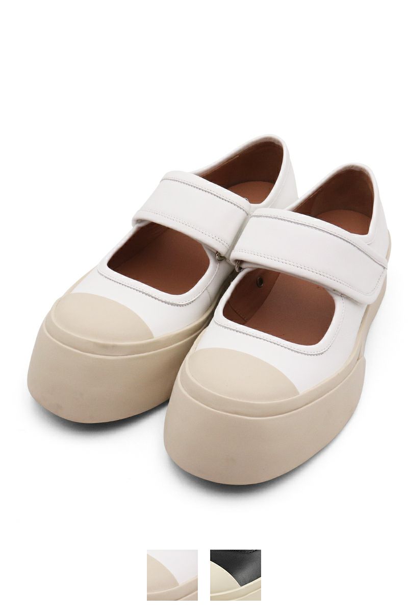 MARNI(マルニ)WHITE NAPPA LEATHER MARY JANE SNEAKER ホワイト ナッパレザー製スニーカー SNZW003120P272200W01