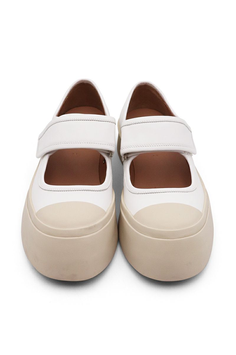 MARNI(マルニ)WHITE NAPPA LEATHER MARY JANE SNEAKER ホワイト ナッパレザー製スニーカー SNZW003120P272200W01 -1