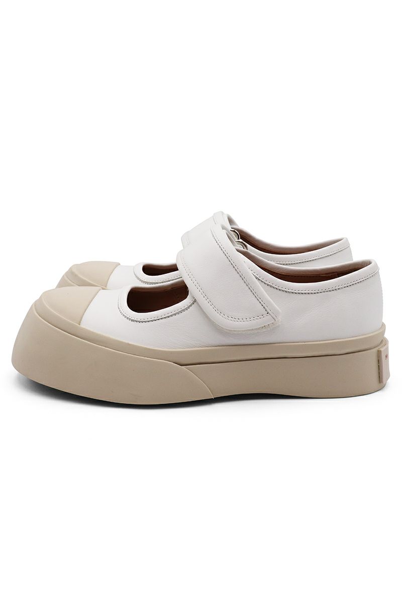 MARNI(マルニ)WHITE NAPPA LEATHER MARY JANE SNEAKER ホワイト ナッパレザー製スニーカー SNZW003120P272200W01 -2