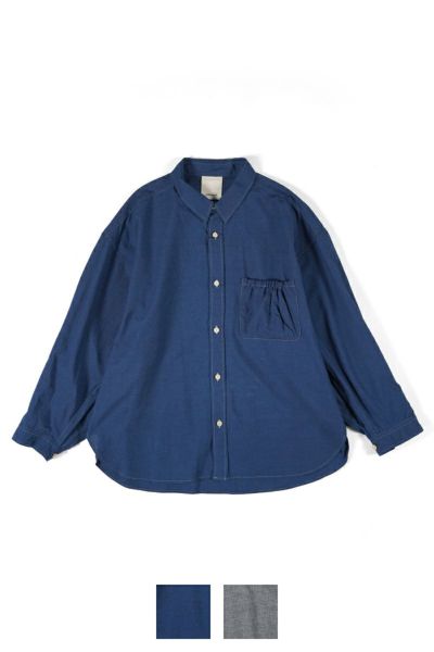 refomed(リフォメッド)WRIST PATCH WIDE SHIRT CHAMBRAY リストパッチワイドシャツ シャンブレー RESH-006