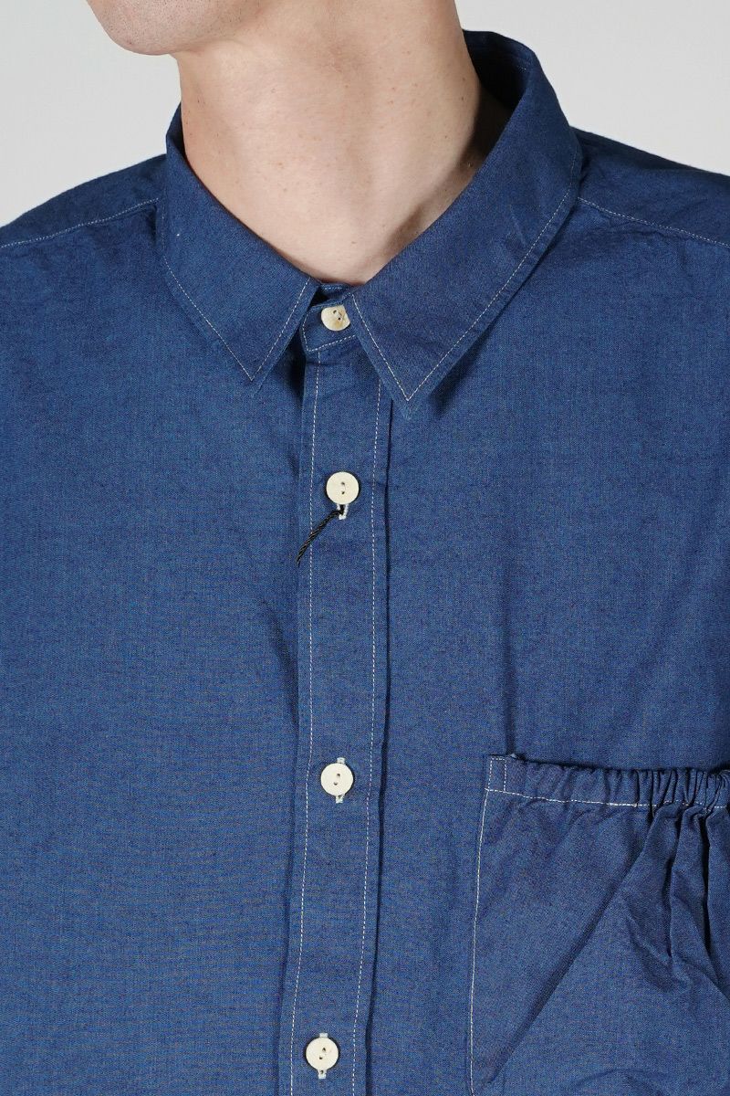 refomed(リフォメッド)WRIST PATCH WIDE SHIRT CHAMBRAY リストパッチワイドシャツ シャンブレー RESH-006 -1
