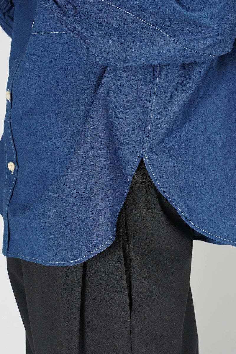 refomed(リフォメッド)WRIST PATCH WIDE SHIRT CHAMBRAY リストパッチワイドシャツ シャンブレー RESH-006 -5