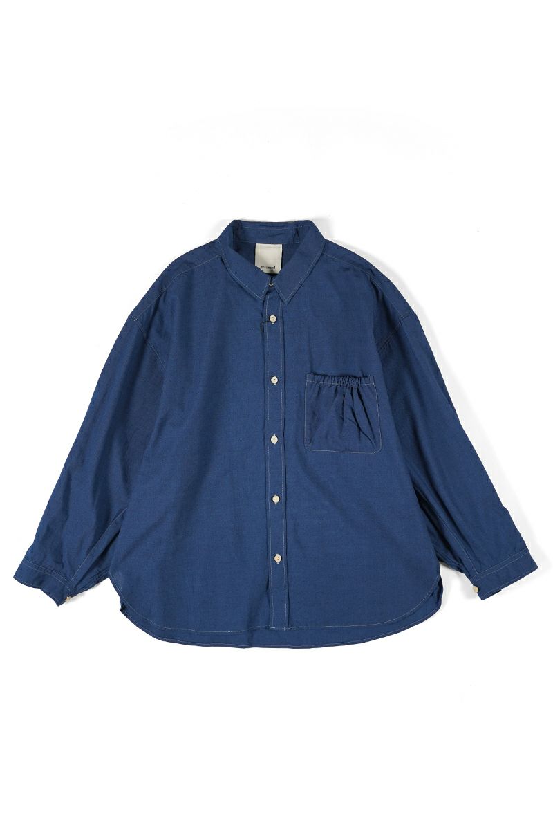 refomed(リフォメッド)WRIST PATCH WIDE SHIRT CHAMBRAY リストパッチワイドシャツ シャンブレー RESH-006 -12