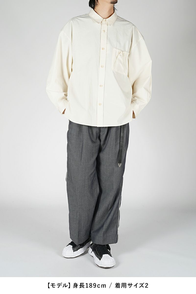 refomed(リフォメッド)WRIST PATCH WIDE SHIRT OFF リストパッチワイドシャツ オフ RESH-001 -6