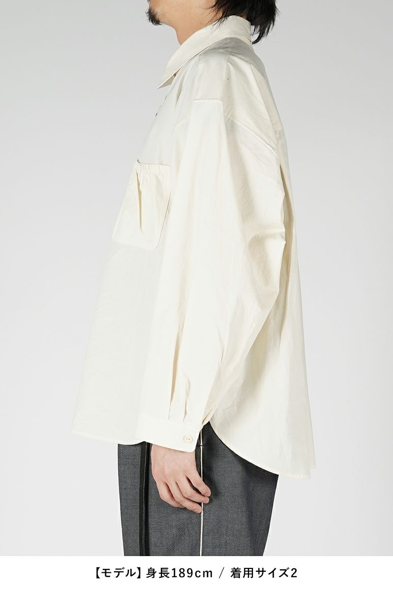refomed(リフォメッド)WRIST PATCH WIDE SHIRT OFF リストパッチワイドシャツ オフ RESH-001 -9