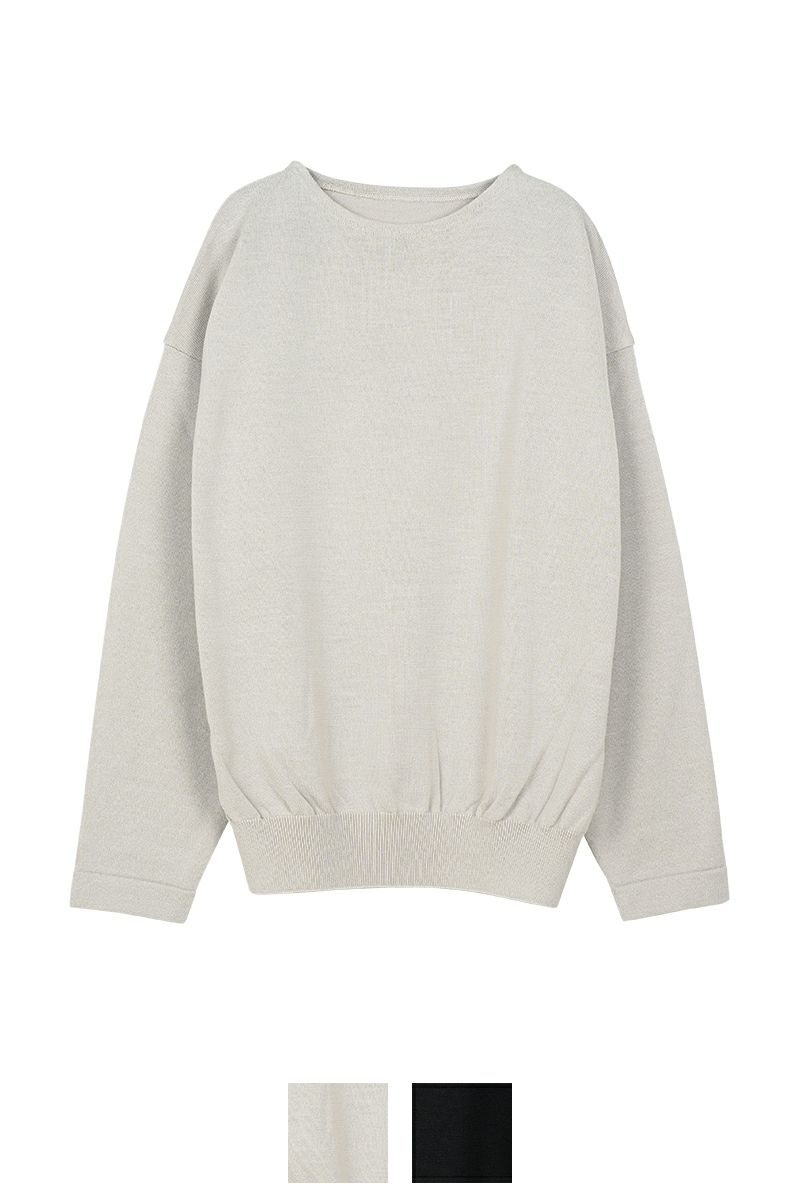 crepuscule(クレプスキュール)Wool Basque Knit ウールバスクニット 2203-005