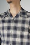 SUGARHILL(シュガーヒル)YAK OMBRE PLAID OPEN COLLAR BLOUSE ヤクオンブレプレイド オープンカラーブラウス 2441000501 -1
