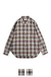 SUGARHILL(シュガーヒル)YAK OMBRE PLAID REGULAR COLLAR BLOUSE ヤクオンブレプレイド レギュラーカラーブラウス 2441000504