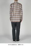 SUGARHILL(シュガーヒル)YAK OMBRE PLAID REGULAR COLLAR BLOUSE ヤクオンブレプレイド レギュラーカラーブラウス 2441000504 -6