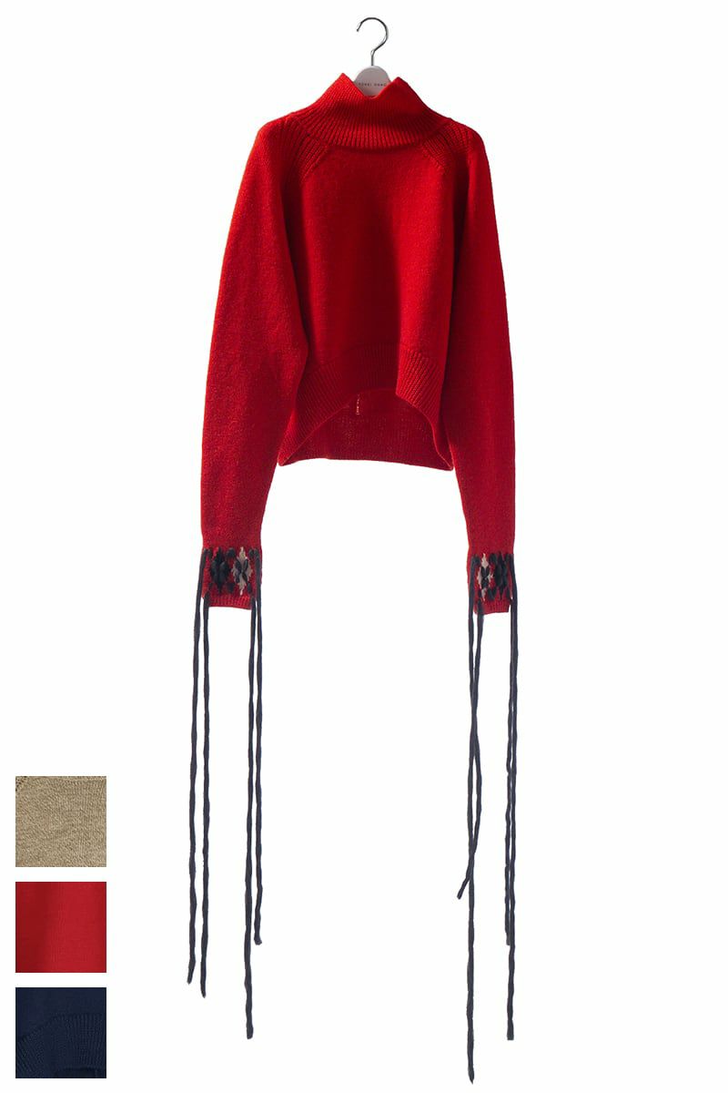 YOHEI OHNO(ヨーヘイオオノ)YOHEI OHNO(ヨーヘイオオノ)  with argyle hands sweater アーガイルハンドセーター OH-21A-KN1