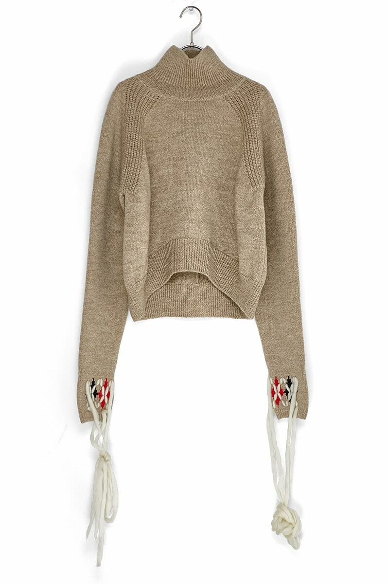 YOHEI OHNO(ヨーヘイオオノ)YOHEI OHNO(ヨーヘイオオノ)  with argyle hands sweater アーガイルハンドセーター OH-21A-KN1 -1